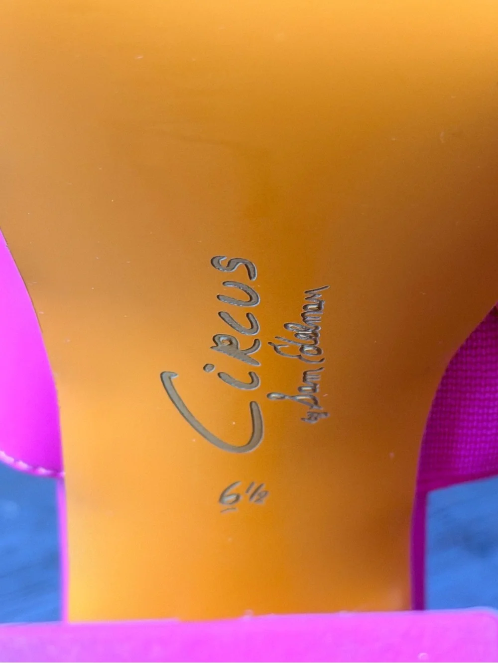 CIRCUS by Sam Edelman Hot Pink Patent Platform Mules